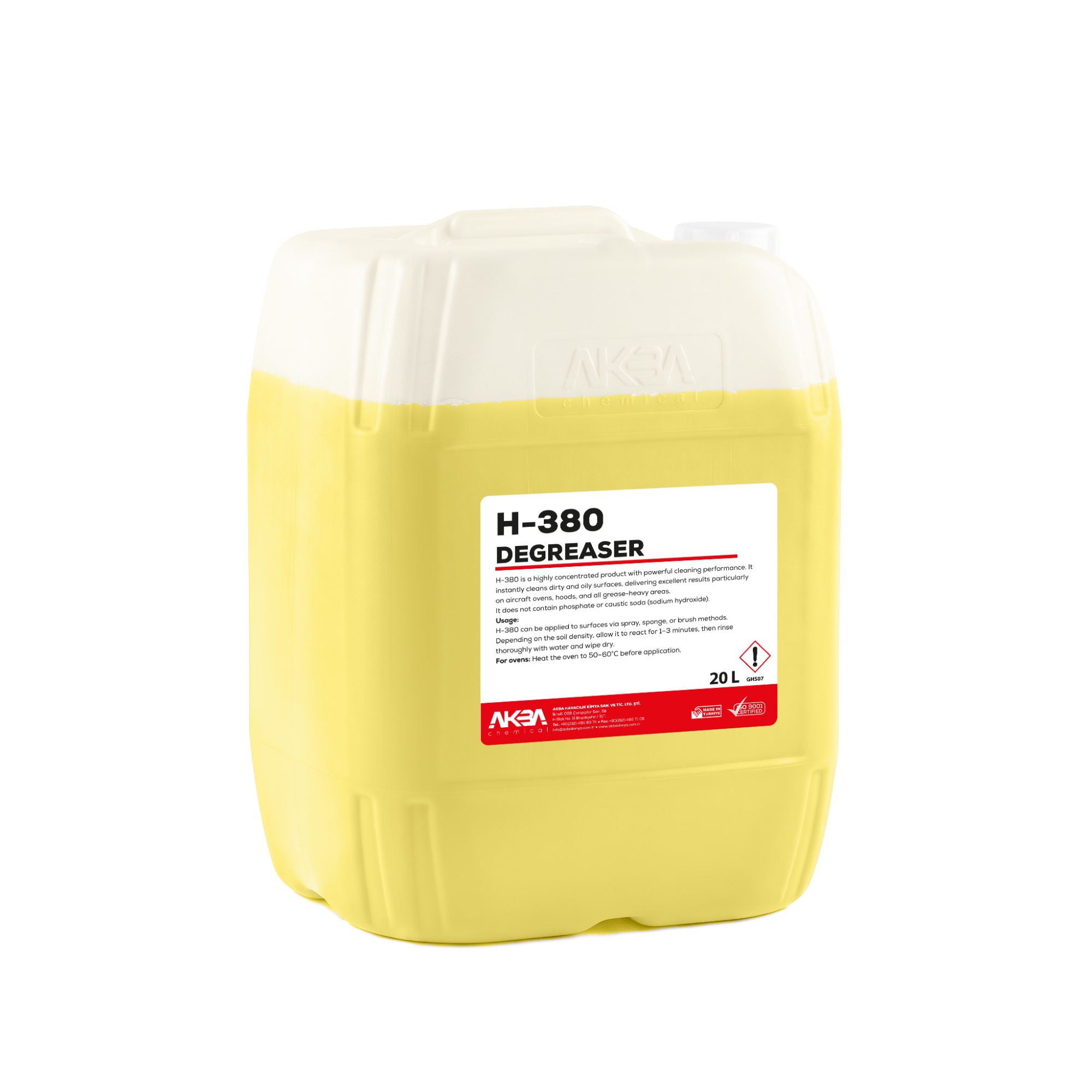 AKBA H-380 Ağır Kir, Yağ Çözücü
